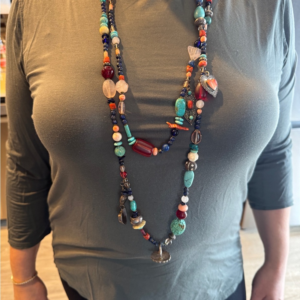 Vintage Peyote Treasure necklace Don Lucas